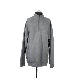 Duluth Trading men's Souped-Up 1/4 zip fleece‎ pullover sweatshirt L